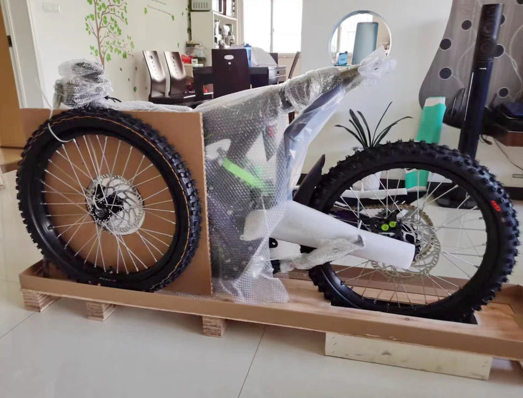 2024 Electric Dirt Bike 60v 6000w Middrive Ebike 40Ah 21700 Removable KKE Suspension Electric Motorcycle Road Legal