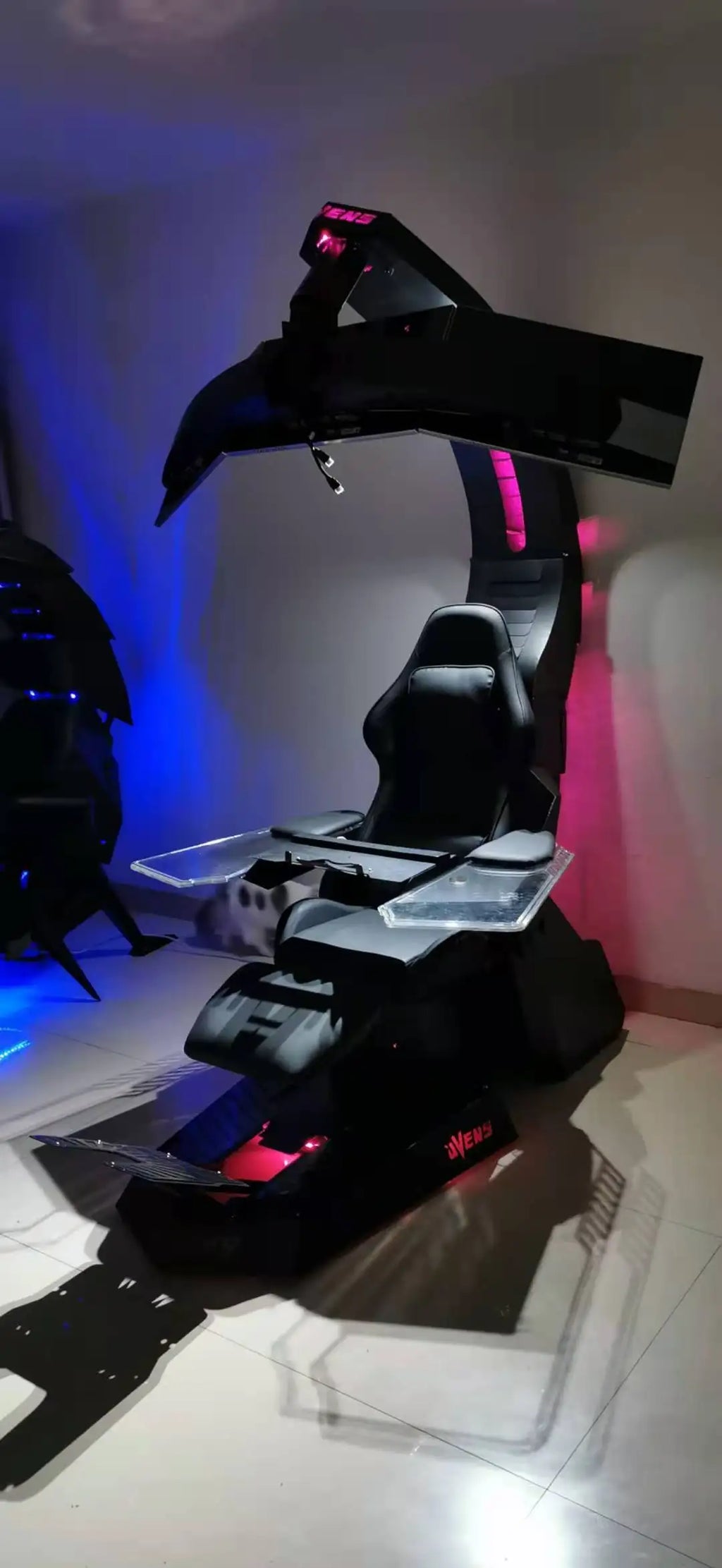 Unicorn Cluvens Brand Scorpio Hot Sell Ergonomic Silica Gamer Chair RGB LED High Back Swivel Racing Gaming Chair With Foot Rest