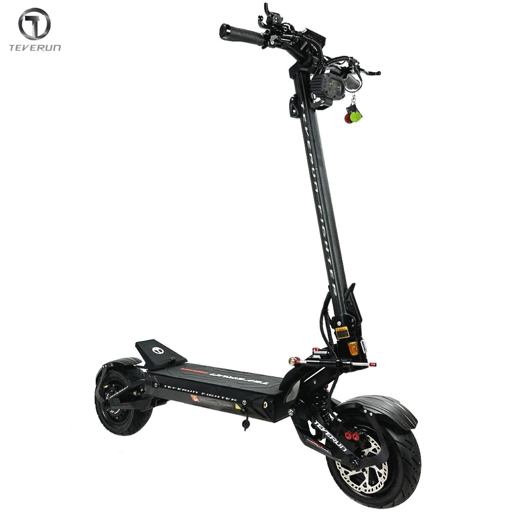 Original Teverun Fighter 11 Plus 35Ah 1600W*2 Motor New TFT 4inch Display With NFC Lock  GPS Find Locate Electric Scooter