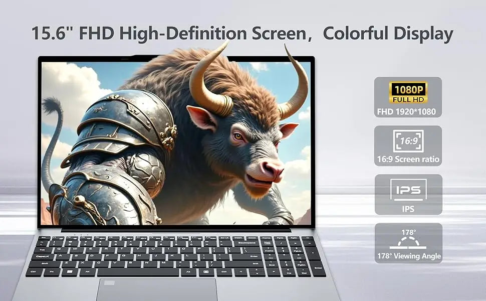 15.6 inch Intel Notebook PC Ultra Slim Laptop Intel Core i3 6100U 16GB RAM 1TB 2TB SSD Office Study Computer PC Windows 11 Pro