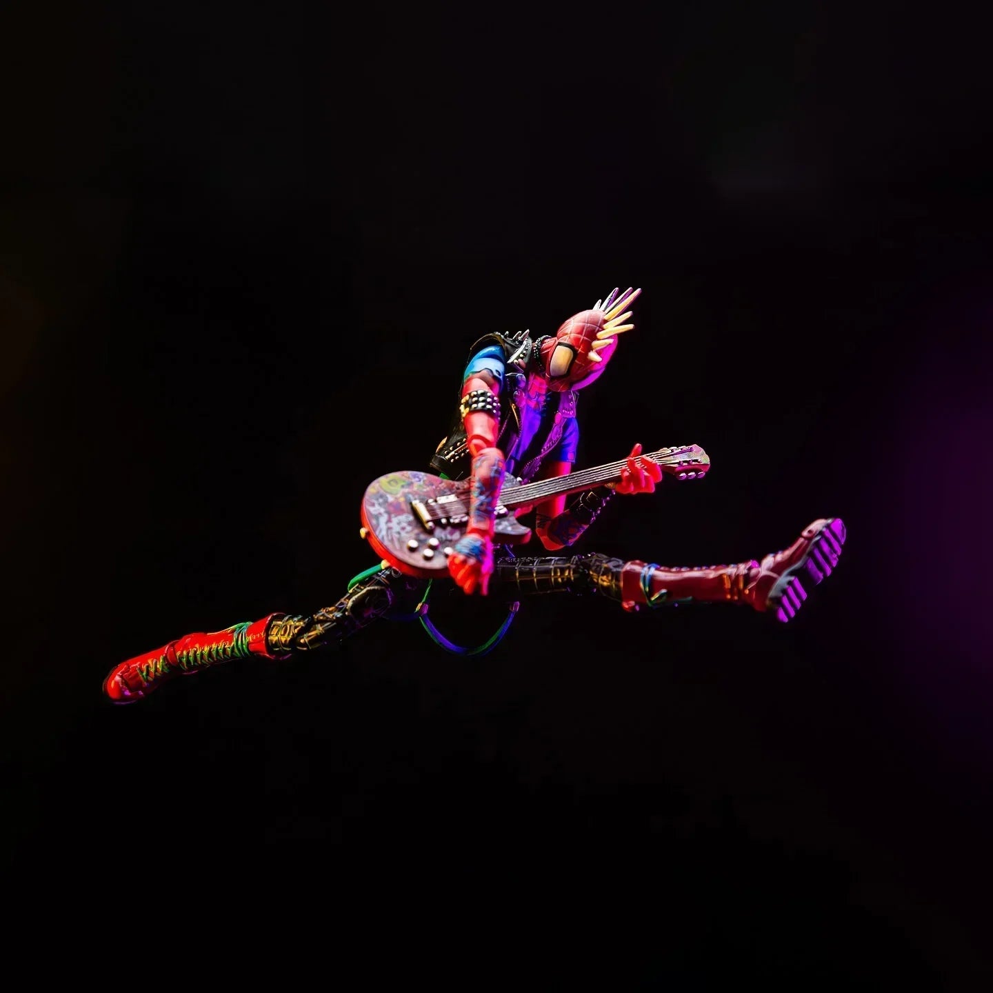 IN STOCK CT Toys Spider-Punk Action Figure Spider-Man Across The Spider-Verse SHF Collectible Model Toy Gift