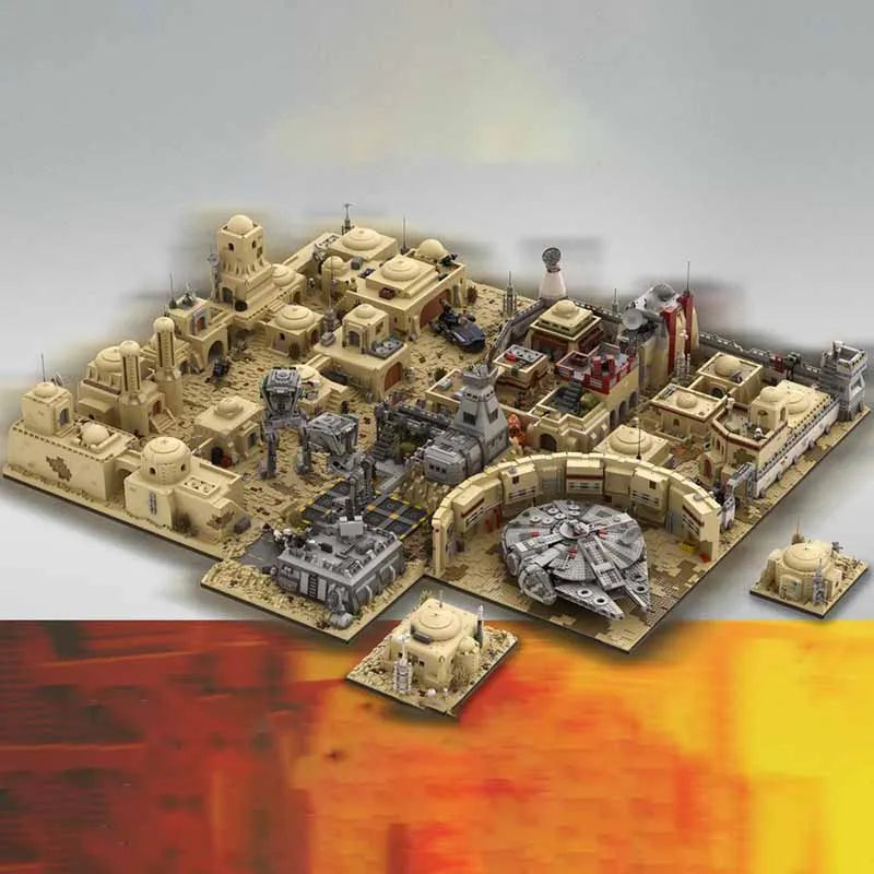 Star Movie Model Moc Building Bricks Modular Spaceport Model Technology Blocks Christmas DIY Toy Construction Gifts