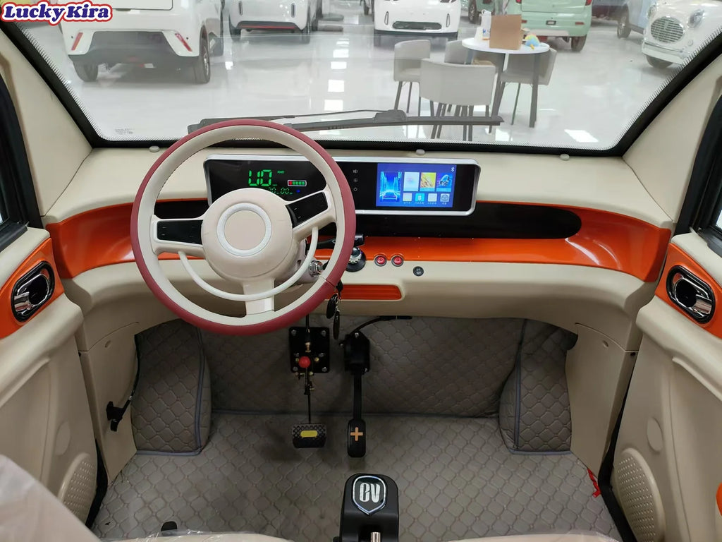 LUKY,,Cheap CE Quality 1000W Without Driving License Electric Small Car 72v Mini 4 Wheels Electric Vehicle Color Customized for
