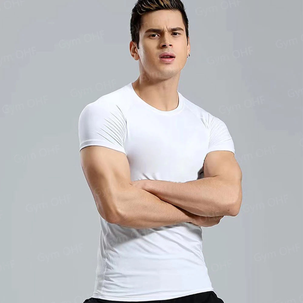 Anime Baki Sport Suits Runing Compression Shirt Shorts Sets Gym Fitness Jogging Training Rashguard Sportwear 2 in 1 Mens