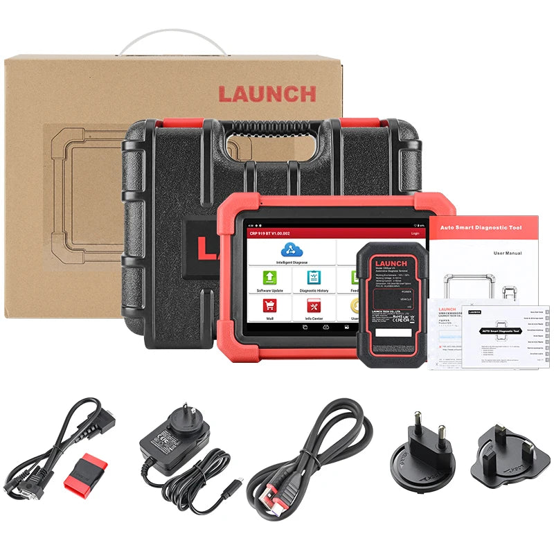 New LAUNCH X431 CRP919XBT OBD2 Scanner Automotive Diagnostic Tools Car CANFD DOIP ECU Coding Professional Scan Free Shipping