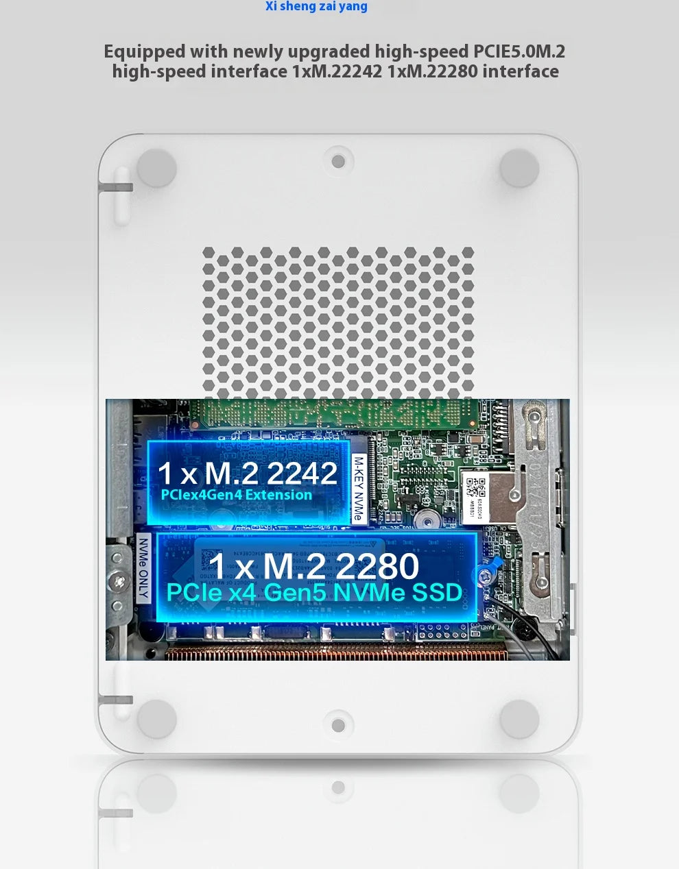 YUXINPC ASUS NUC15CRSU9 15th generation PRO+Core Ultra 9 285H home, office, and commercial mini NUC computer