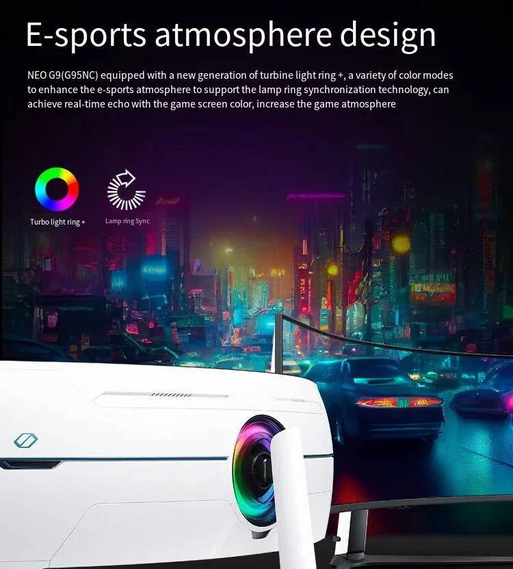 The world's first dual-UHD gaming monitor Ody-ssey S57CG954NC sam-sung 57inch dual 4K 240Hz with Curved Screen Monitor
