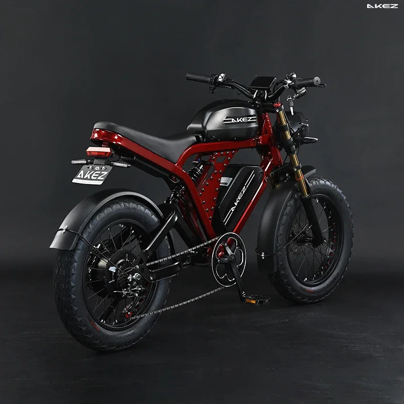 US Warehouse AKEZ 1500W 52V 55Ah Electric Bike, Aluminum Alloy Adult E-Bike, Wholesale Supply