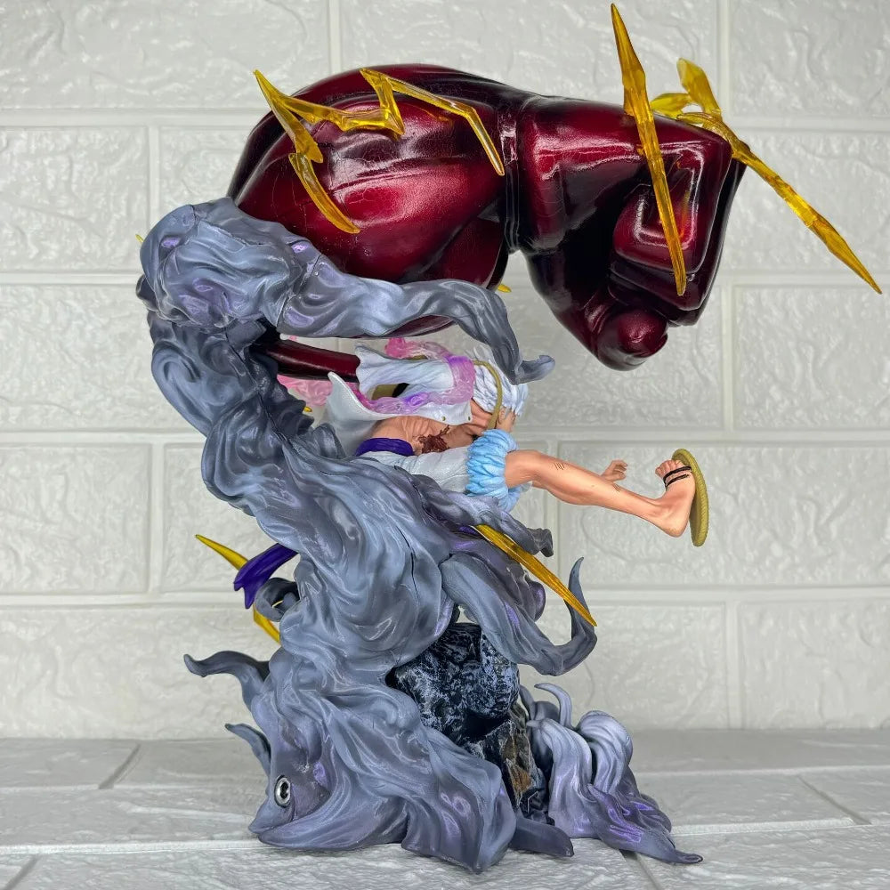 One Piece Gear 5 Luffy Nika Anime Figure 32cm PVC Statue Big Punch Pose Premium Collectible Model Limited Display Gift for Fans
