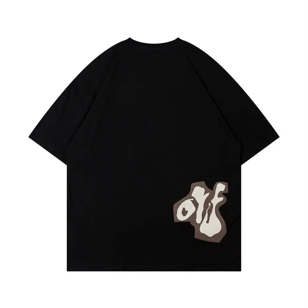Summer Funny Cartoon Anime T Shirt Men Half-sleeved Pure Cotton Round Neck Tops Tees Hip Hop Streetwear Oversized T Shirt Women