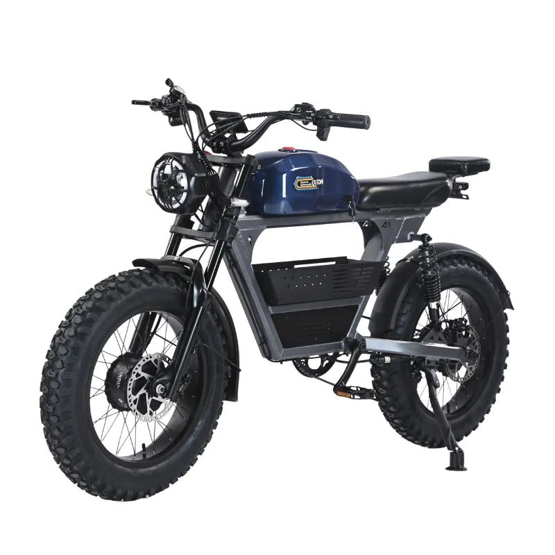 2025 AKEZ All-Terrain Off-Road E-Bike - 3000W Super Dual Motor, 48V 26Ah Battery, 20'' Fat Tires & Full Suspension, Fast Electri