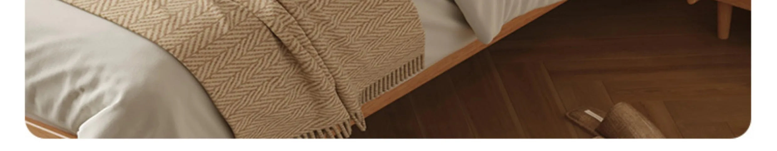 Elegant Headboard Bed Frame Double Wood Simple King Queen Bed Frame Nightstands Modern Cama Moderno Lujo Bedroom Furniture