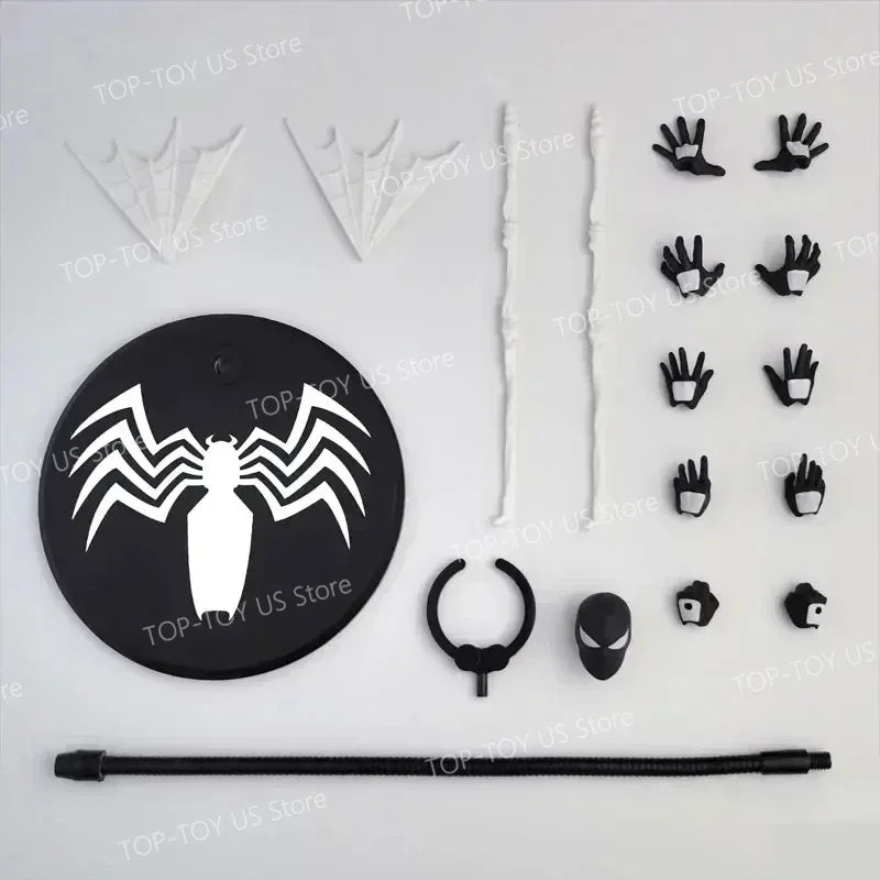 In Stock: Mess Toys Spider-Man Symbiote Suit & Scarlet Spider Anime Action Figures - Collectible Gift Set
