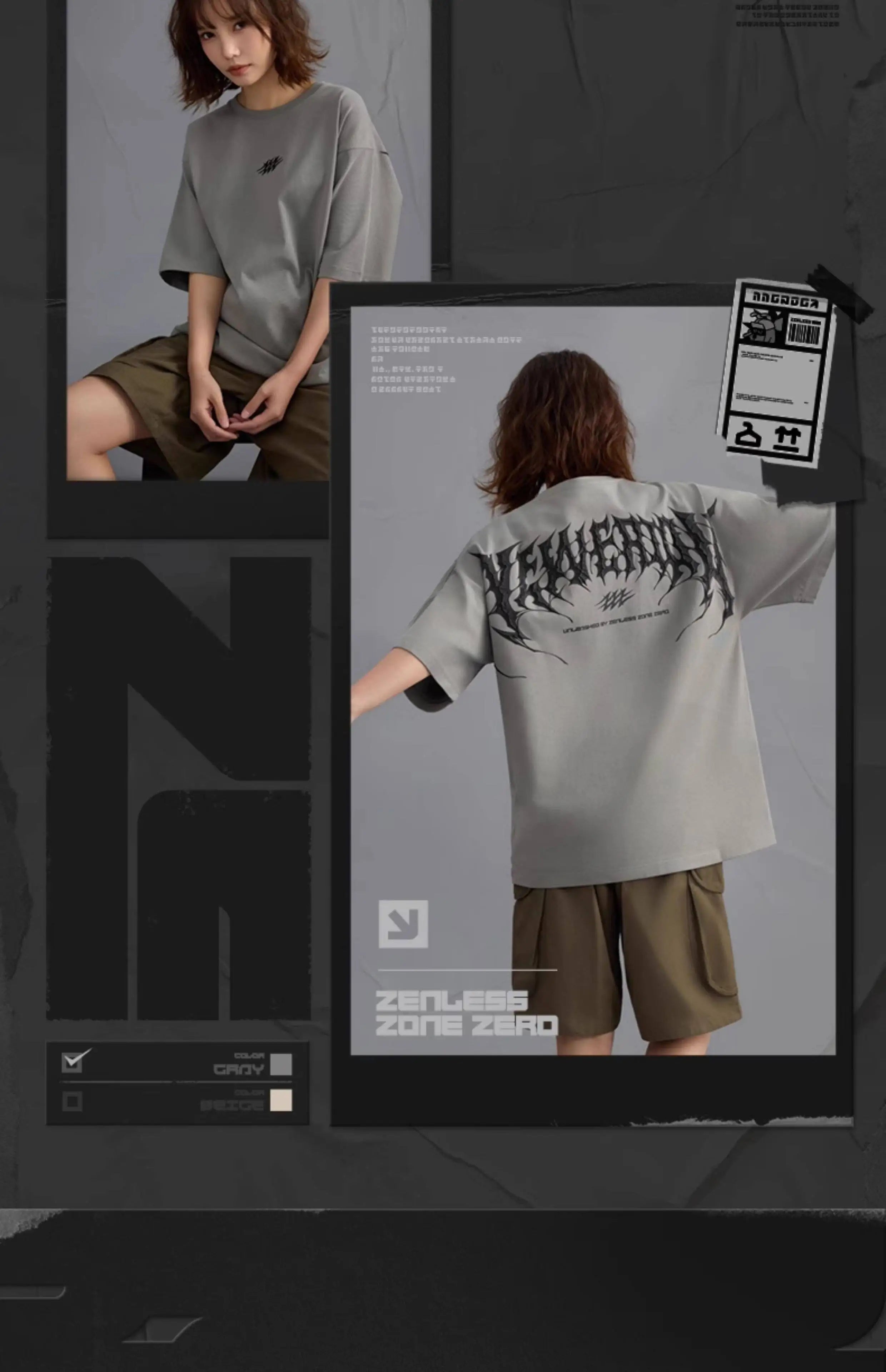 Pre-sale Official ZZZ 100% Cotton Short Sleeve T-shirt Zenless Zone Zero Casual Daily Wearing Women Men Anime Cosplay Tees