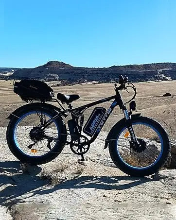 26 Dual Motor Electric Bike for Adults, 5000W Peak 210NM 40-46MPH Fast E-Bike, 52V 25AH Motorcycle, 32-90 Miles, 26