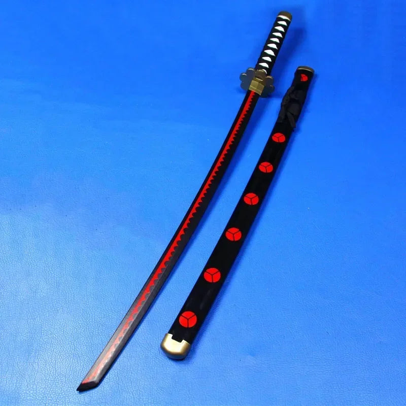 104cm Zoro Katana Sandai Kitetsu Sword Wooden Ninja Blade Anime Cosplay Prop Real Size Japanese Katana Samurai Sabre Kid Toy