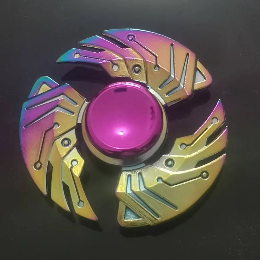 New Style Colorful Alloy Fidget Spinner Gradient Color R188 Mute Bearing EDC Metal Hand Spinner Adult Stress Relief  Fidget Toys