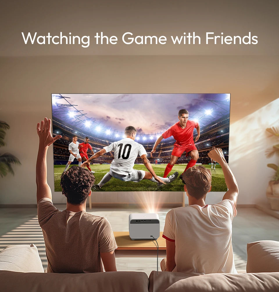 BYINTEK LOVE U12 Full HD 1080P Projector 4K 800 ANSI Android WiFi 6 Auto Focus Home Theater Projectors for Movie Meeting Video