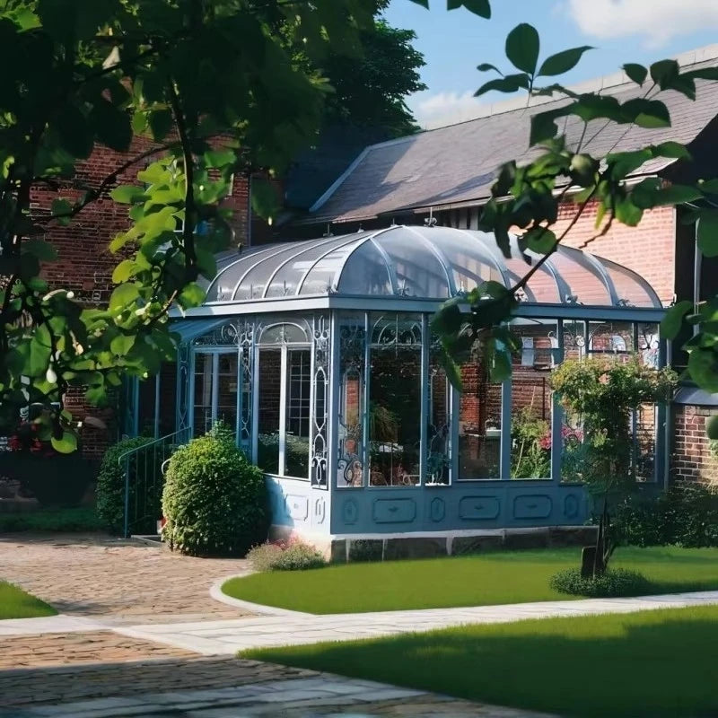 Garden Shade Room Environmentally Friendly Powder Coated Metal Sunroom Easy to Assemble with Steel Frame