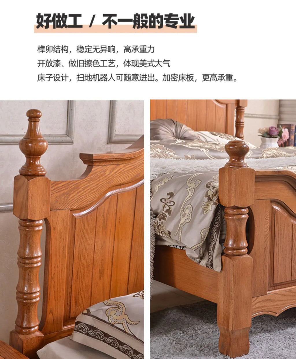 Modern Design Twin Bed Frame Wooden Soft Sale Full Size Bedroom Bed Frame Double Headboards Camas De Dormitorio Home Furniture