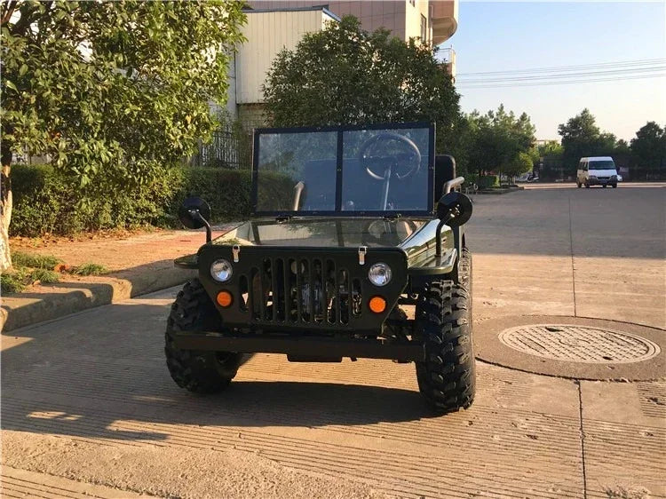 Electric Sightseeing Tour Car Adult Kart Four Wheels Off-Road Motorcycle ATV Farmer Car Racing
