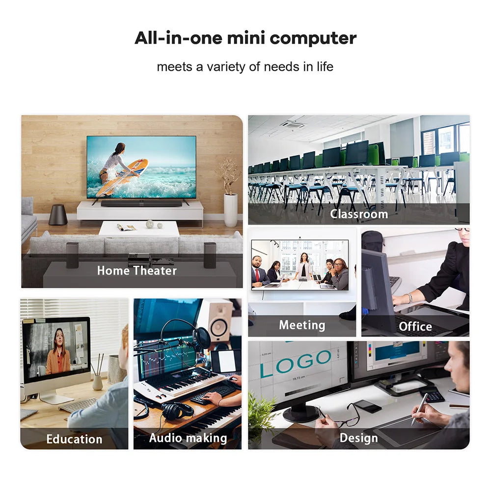 Beelink SER5 Mini PC AMD Ryzen 5 5500U DDR4 16GB SSD 500GB Support WiFi6 BT5.2 4K HD 1000M Desktop Computer