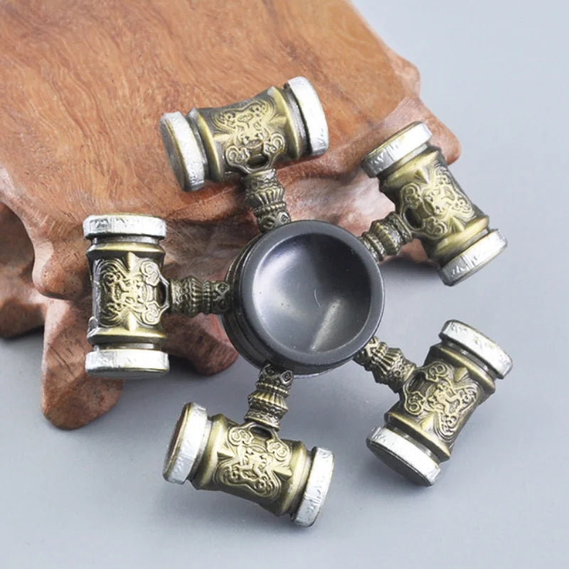 Colorful Metal Fidget Hand Spinner Finger Focus Toy Adult Rainbow Zinc Alloy Ninja Shuriken Sharingan Toys for Adult Bearing Toy