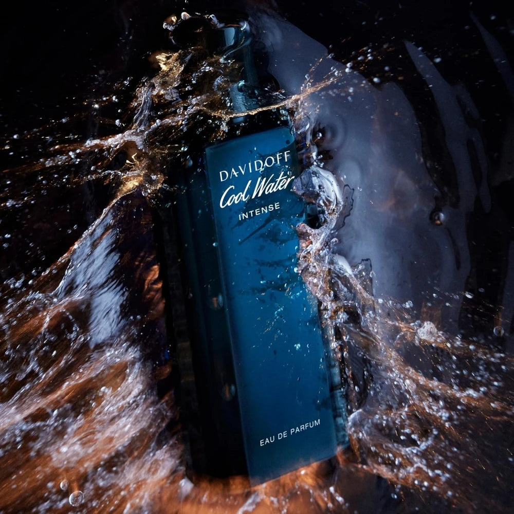 DAVIDOFF Cool Water Eau De Intense Ambery Men's Cologne Perfume, with Persistent Fragrance of Green Citrus