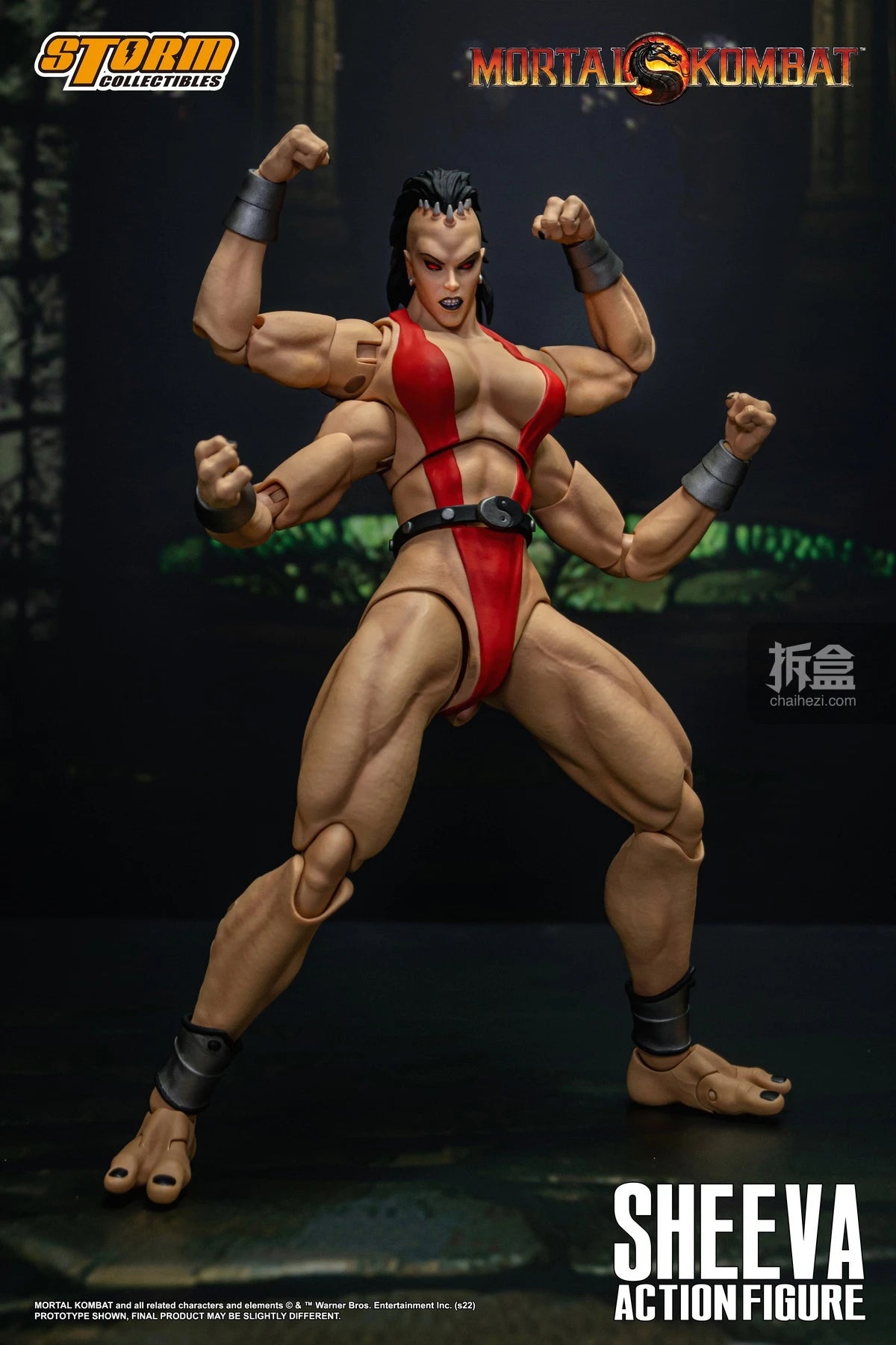 Storm Toys Genuine Mortal Kombat Series Sheeva Shao Kahn Fighting Game Collection Standard Version 1/12 Action Figures Model Toy