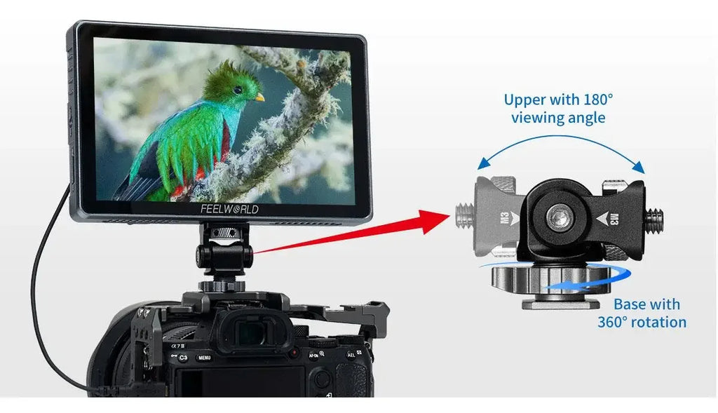 FEELWORLD S7 7-inch 12G-SDI HDMI2.0 Camera Field Monitor 1920x1200 pixels 4K HDMI High Brightness 1600nit
