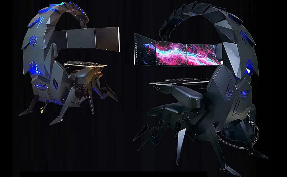 2026-Scorpion Zero Gravity Silla Support High Back Recliner Gamer Revolving Computer with Backrest Adjustable Gaming Chair
