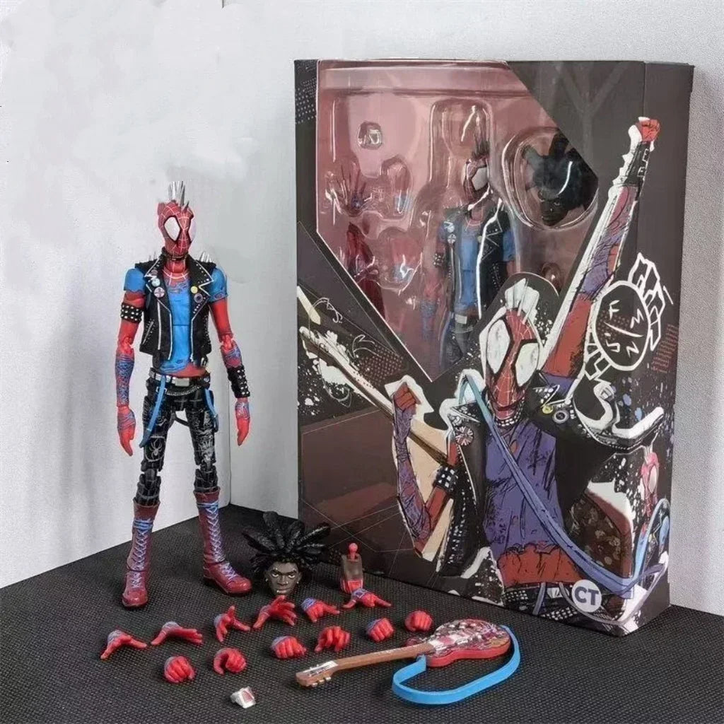 IN STOCK CT Toys Spider-Punk Action Figure Spider-Man Across The Spider-Verse SHF Collectible Model Toy Gift