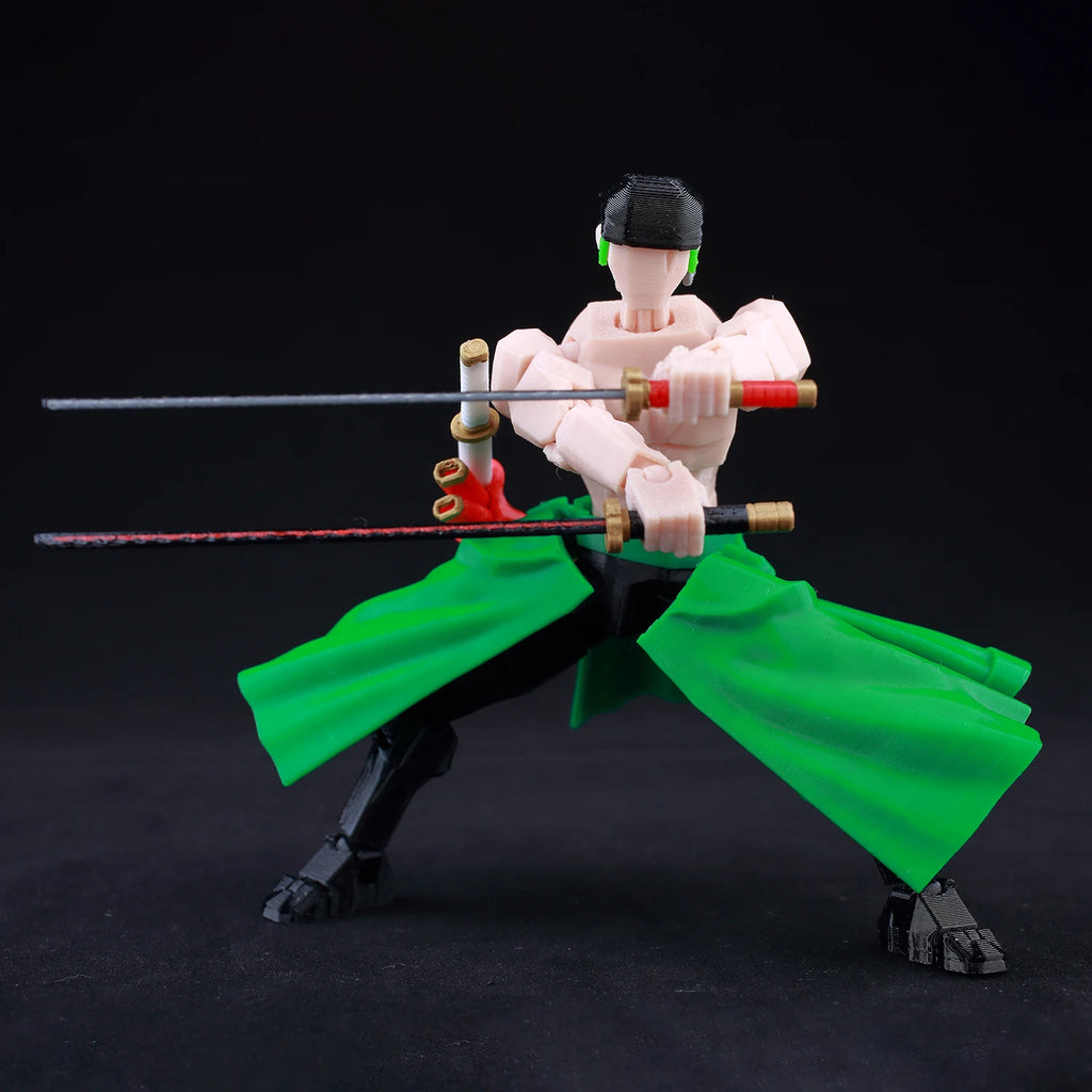 9L3D Printed Anime One Piece Naruto Demon Slayer Dummy13 Lucky T13 Movable Shapeshift Action Figures Mannequin Toys Collectors