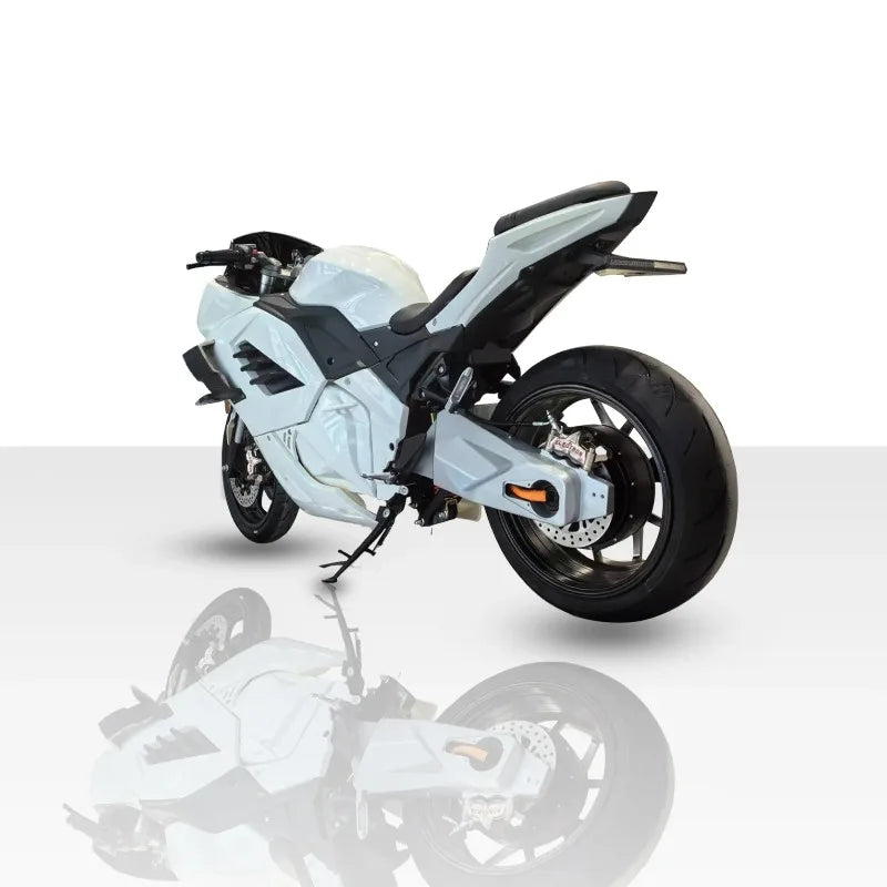 High-Speed H400-N 8000W 72V Racing E-Motorcycle with Single Swing Arm &  Lithium Battery