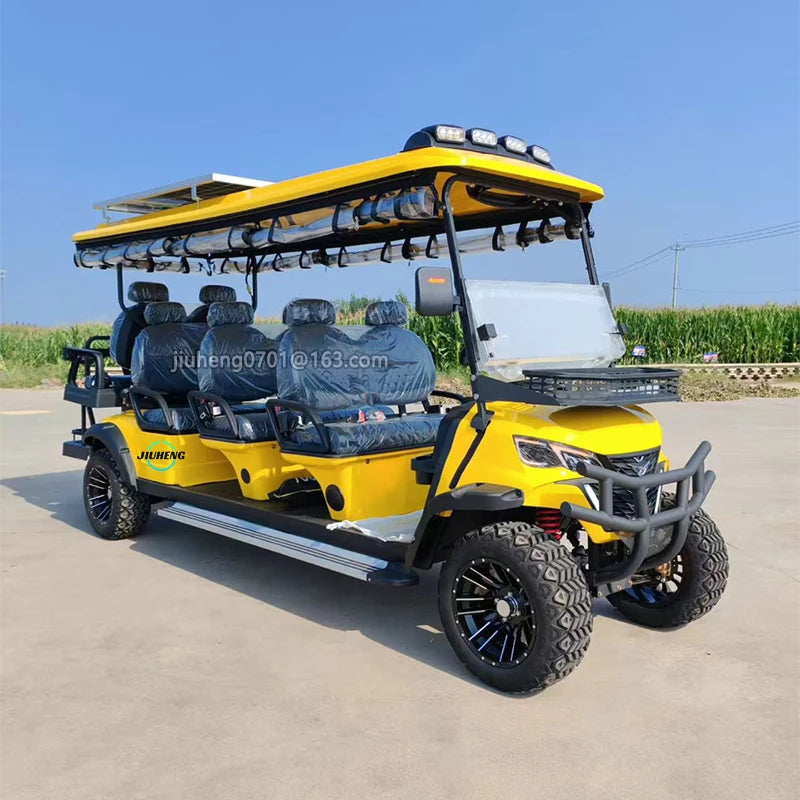 High Performance New Road 6 Wheel Drive Street Legal Club Car Electric Golf Cart Buggy 30-50Km/h Front Disc Brakes80-100km Range