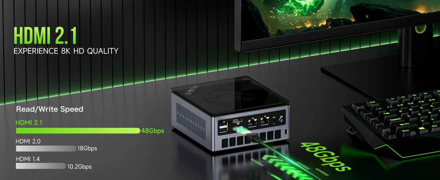 GMKtec Oculink Gaming PC K11 K8 Plus M7 AMD Ryzen 9 8945HS 8845HS 6850H 2*USB4 2*DDR5 2*2.5G LAN Windows 11 Mini desktops WiFi6