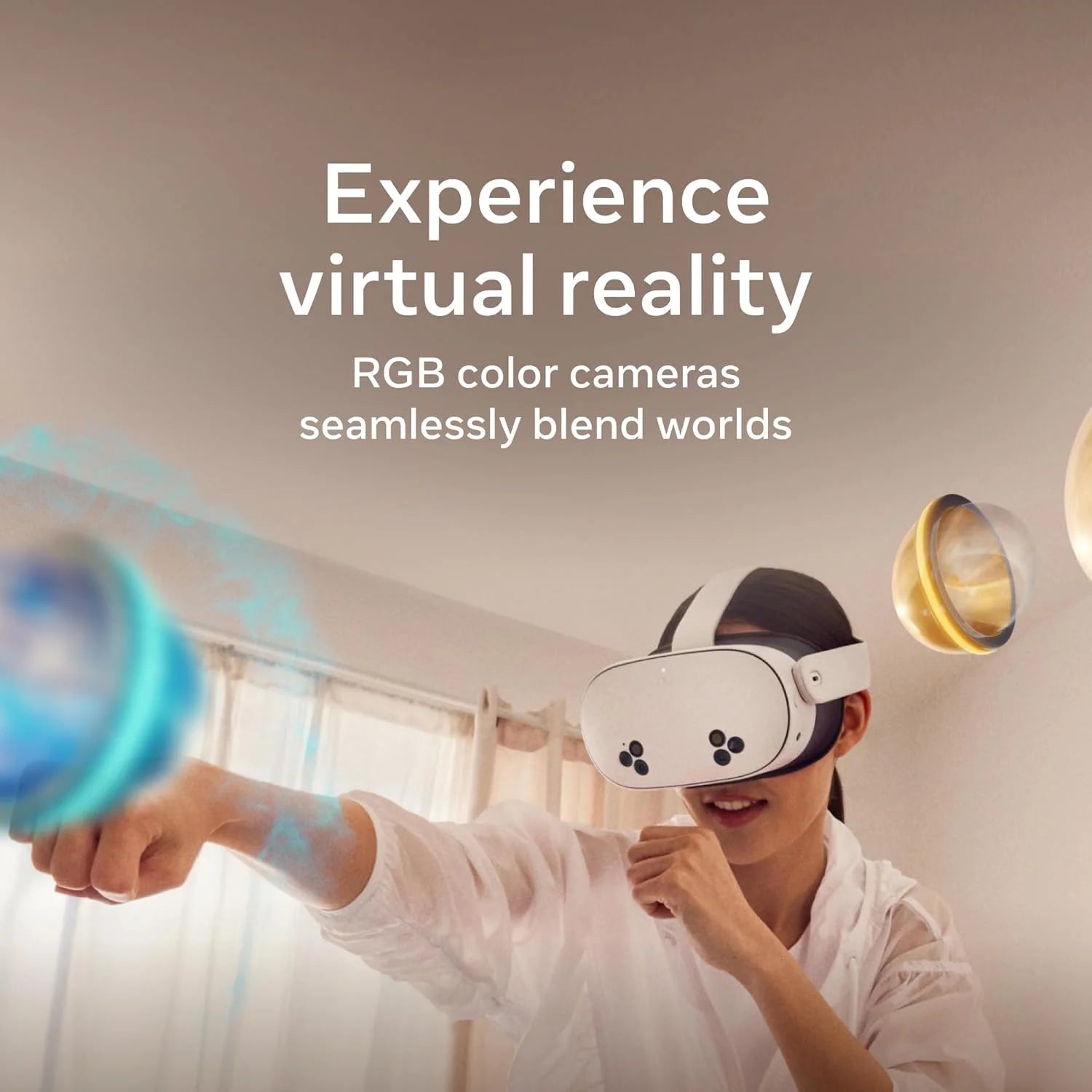 Oculus Quest 3S 128GB Oculus Wireless VR Headset 33% More Memory 2X Graphical Processing Power 3-Month Horizon