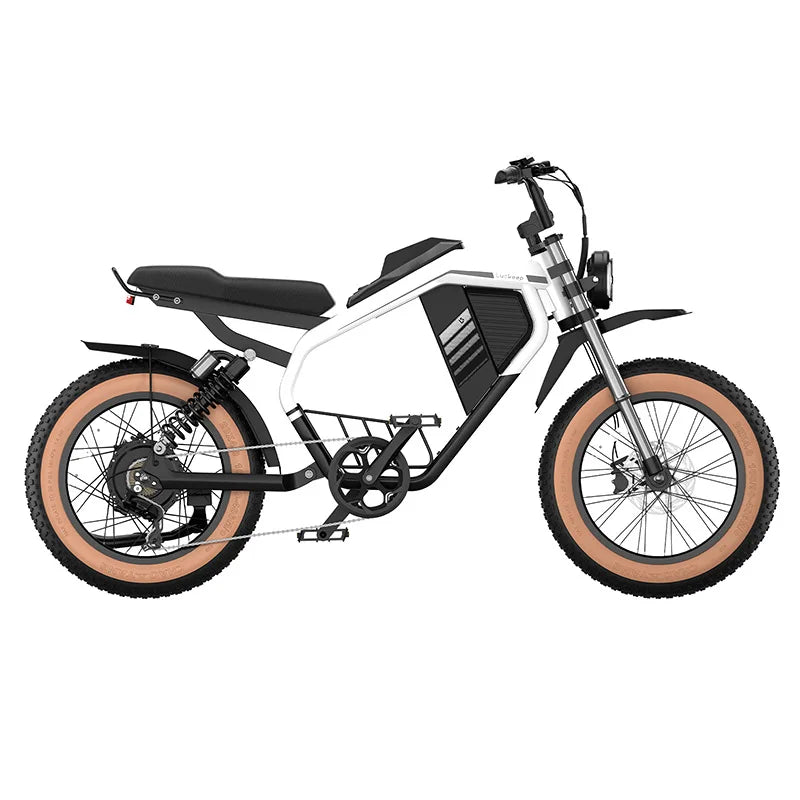 E-Bike 1500W Motor 52V20AH All-terrain Fully Suspended Off-road Motorcycle Electric Bike 20*4.0-inch Fat Tire  Electric Bicycle