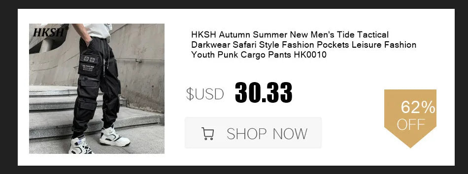 HKSH Spring Autumn Winter Men's Tide RO Heavy Niche O-Neck Letter Jacquard Knitted Pullover Silhouette Loose Dark Sweater HK3476