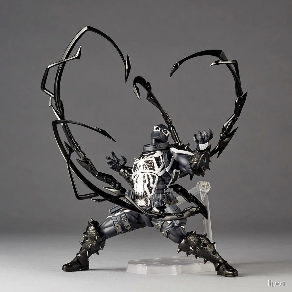 KAIYODO Original Authentic [Evoltech] Amazing Yamaguchi MARVEL  · Agent Venom VENOM/ CARNAGE Mobile Doll Model Handmade Toy Gift