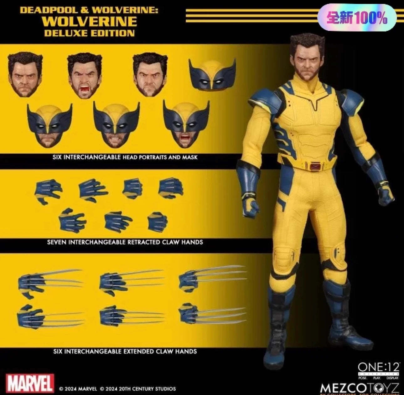 In Stock Mezco One:12 Deadpool and Wolverine Movie Version 6-inch Movable Doll Handicraft