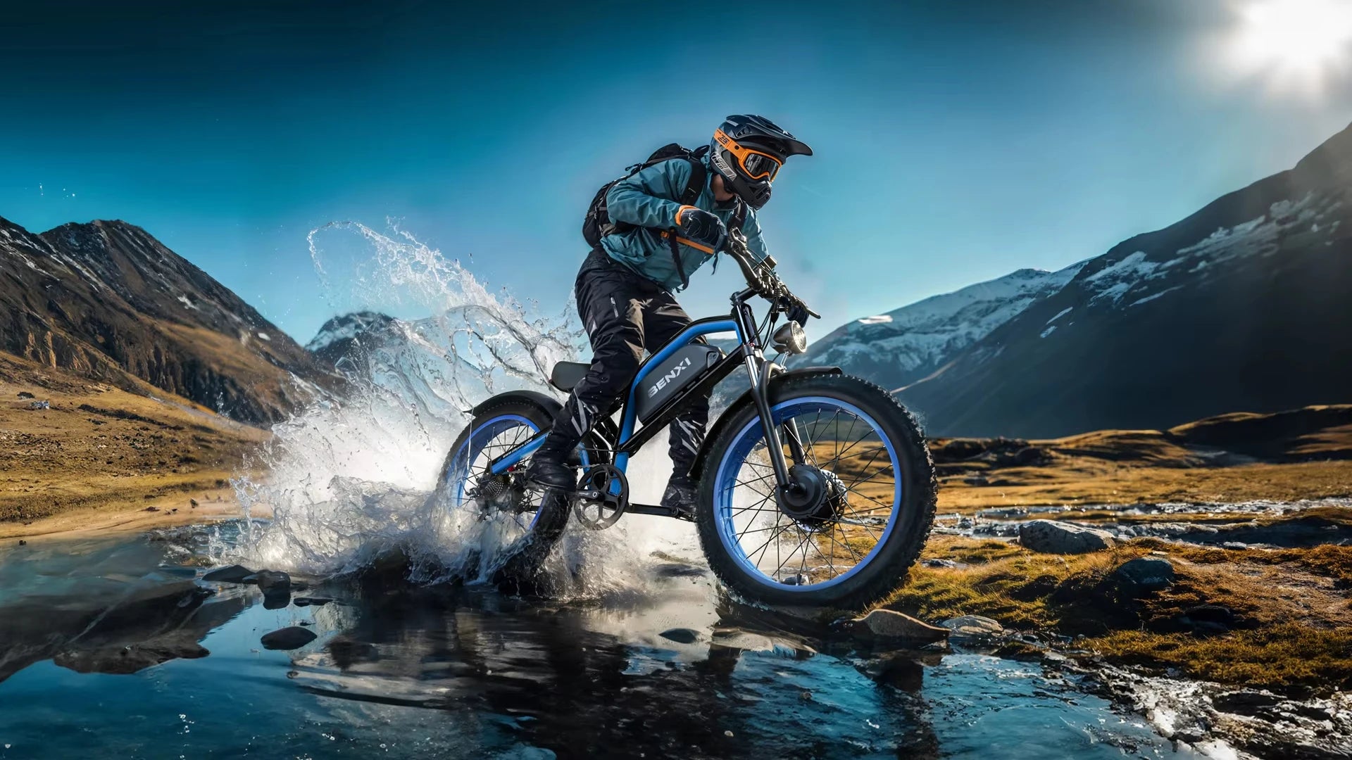 Electric bicycle 4000w motor 52v32ah battery 65km/h Electric bike 26 inch shock absorption mountain off-road mountain E-bike