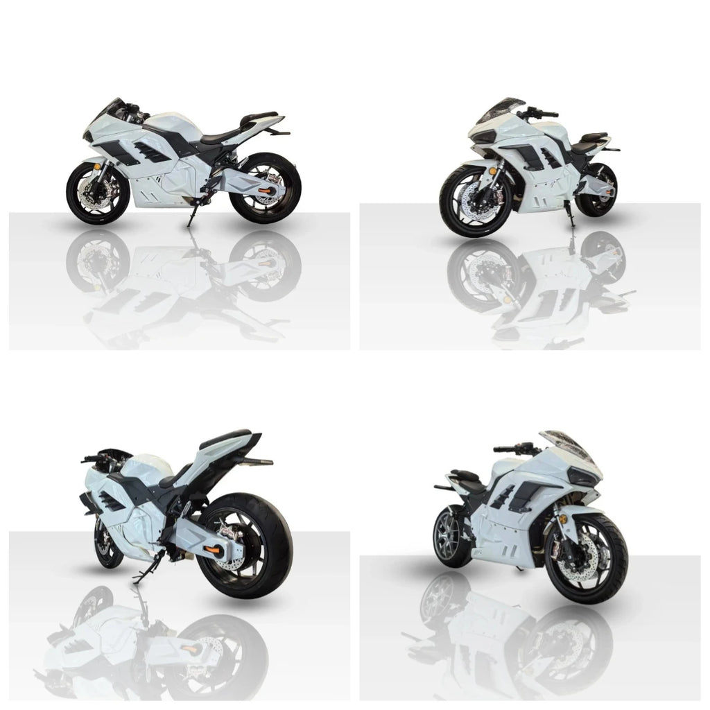 High-Speed H400-N 8000W 72V Racing E-Motorcycle with Single Swing Arm &  Lithium Battery