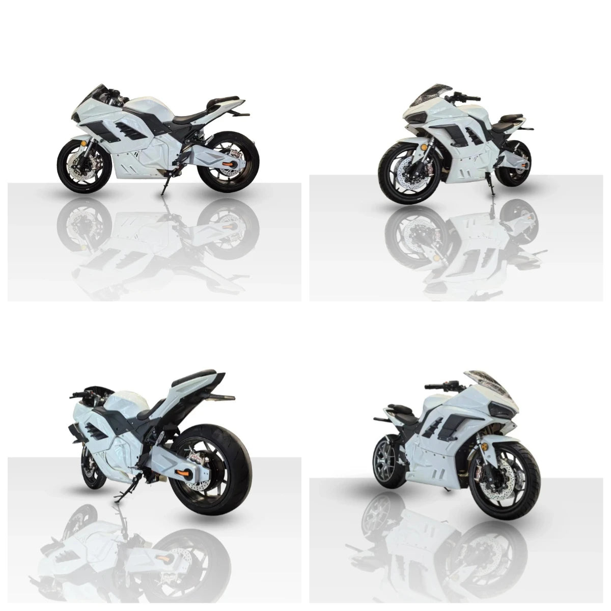 High-Speed H400-N 8000W 72V Racing E-Motorcycle with Single Swing Arm &  Lithium Battery