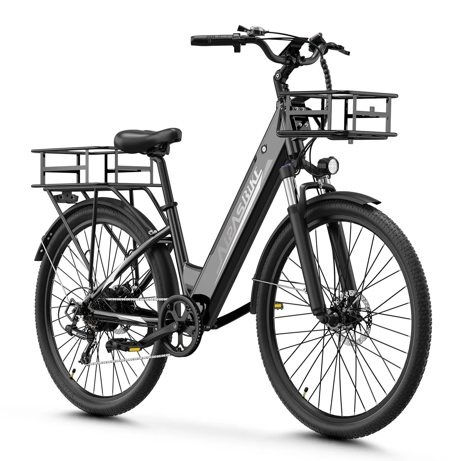 100W Electric Bicycle 26 Inch Fat Tire E-Bike 48V 12.8Ah Adults