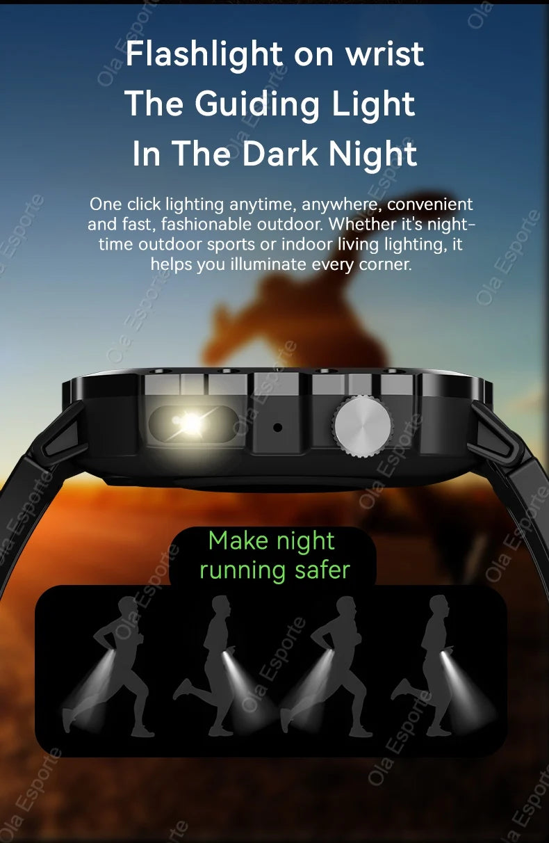 2026 New SmartWatch Men For Women Militray Outdoor GPS Tracker Sport Watches Heart Rate Sleep Waterproof Smart Watch IOS Android