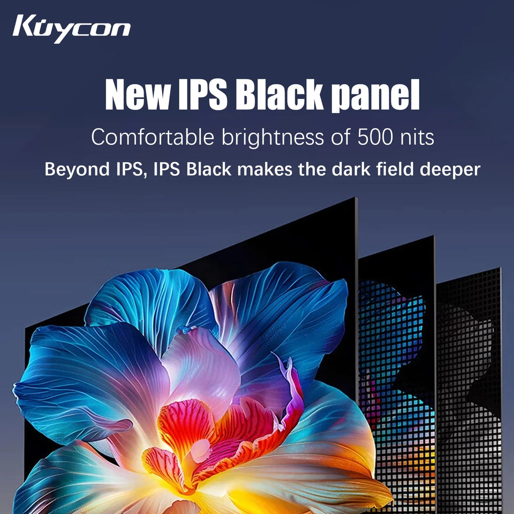 Kuycon G32P Computer Monitor 32 Inch 6K UHD LED PC Display 99%sRGB IPS Monitor Eyecare Anti-glare Screen G-sync VESA Compatible