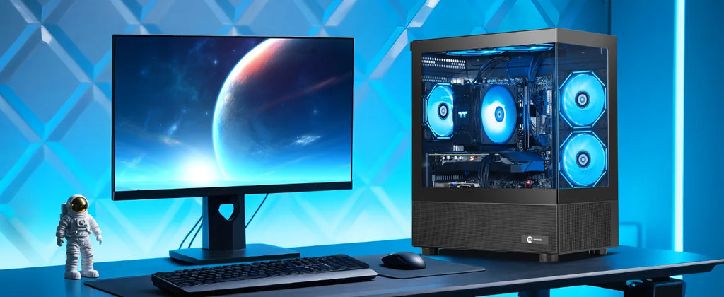 Ningmei Lumishore Gaming PC AMD Ryzen 5 5500 NVIDIA GTX 1660 Super 16GB RAM 1TB SSD Windows 11 Wifi PC Gaming