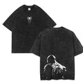 Vintage Acid Wash Spiderman Graphic T-Shirt Men Women Retro Distressed Spider Hero Oversized Tee Streetwear Hip Hop Cotton Tops