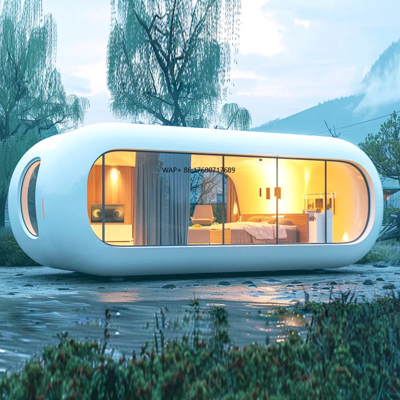 Prefab Detachable Container House Sleep Tiny Outdoor Garden Office Pods Steel Material Villa for Holiday Village